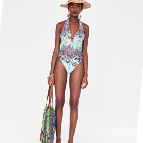 zara one piece bathing suit